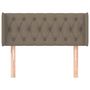 Voir la diapositive 3 : VIDAXL Tete de lit avec oreilles Taupe 103x16x78/88 cm Tissu