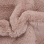 VIDAXL Tapis 65 x 95 cm Fausse fourrure de lapin Vieux rose