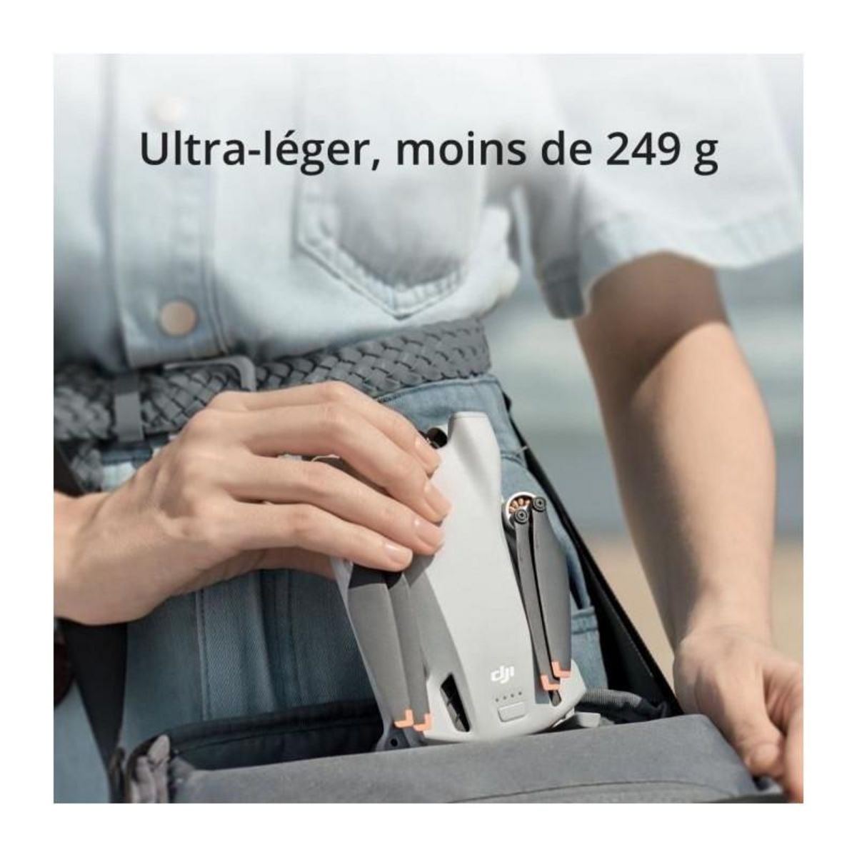 DJI Mini drone caméra DJI Mini 3 (DJI RC) - léger et pliable avec vidéo 4K HDR, temps de vol de 38 minutes, Prise verticale r