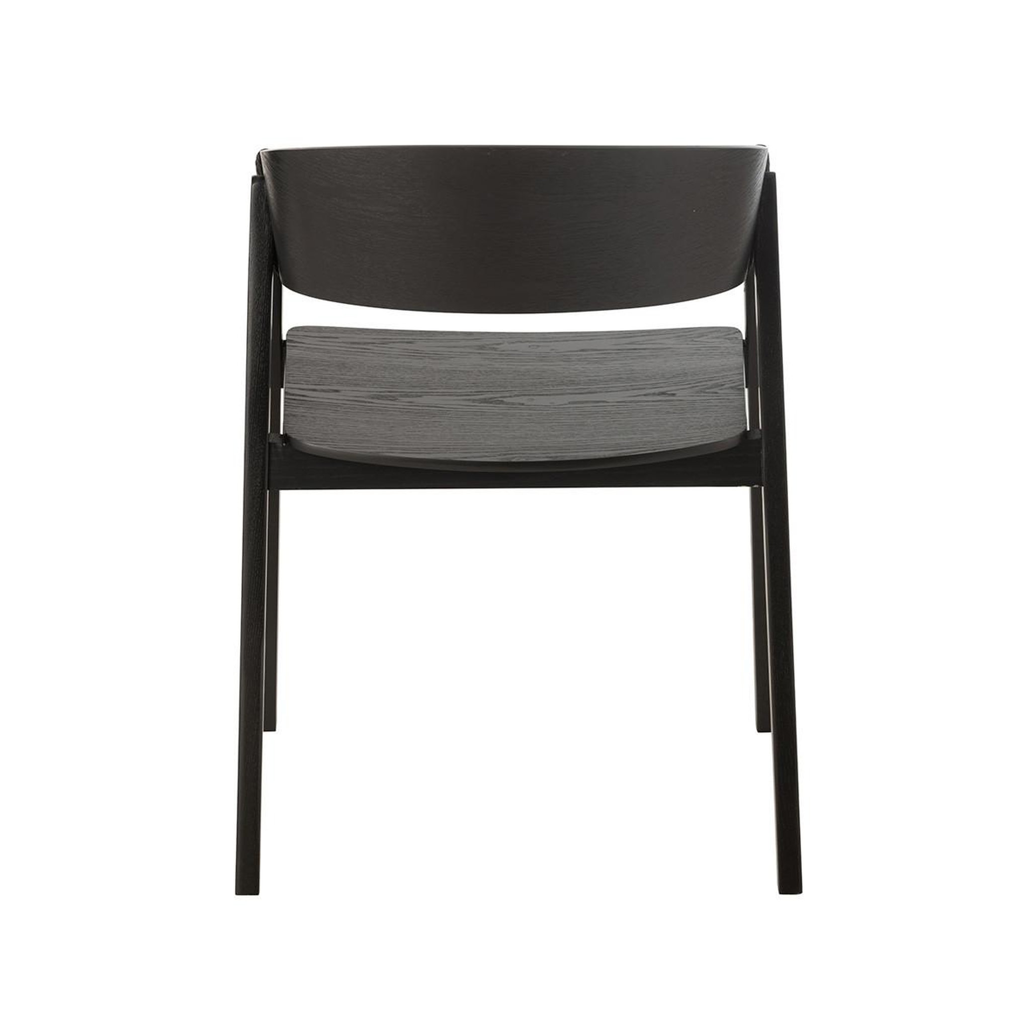 Voir la diapositive 4 : J-LINE Chaise en bois  naga  76cm noir