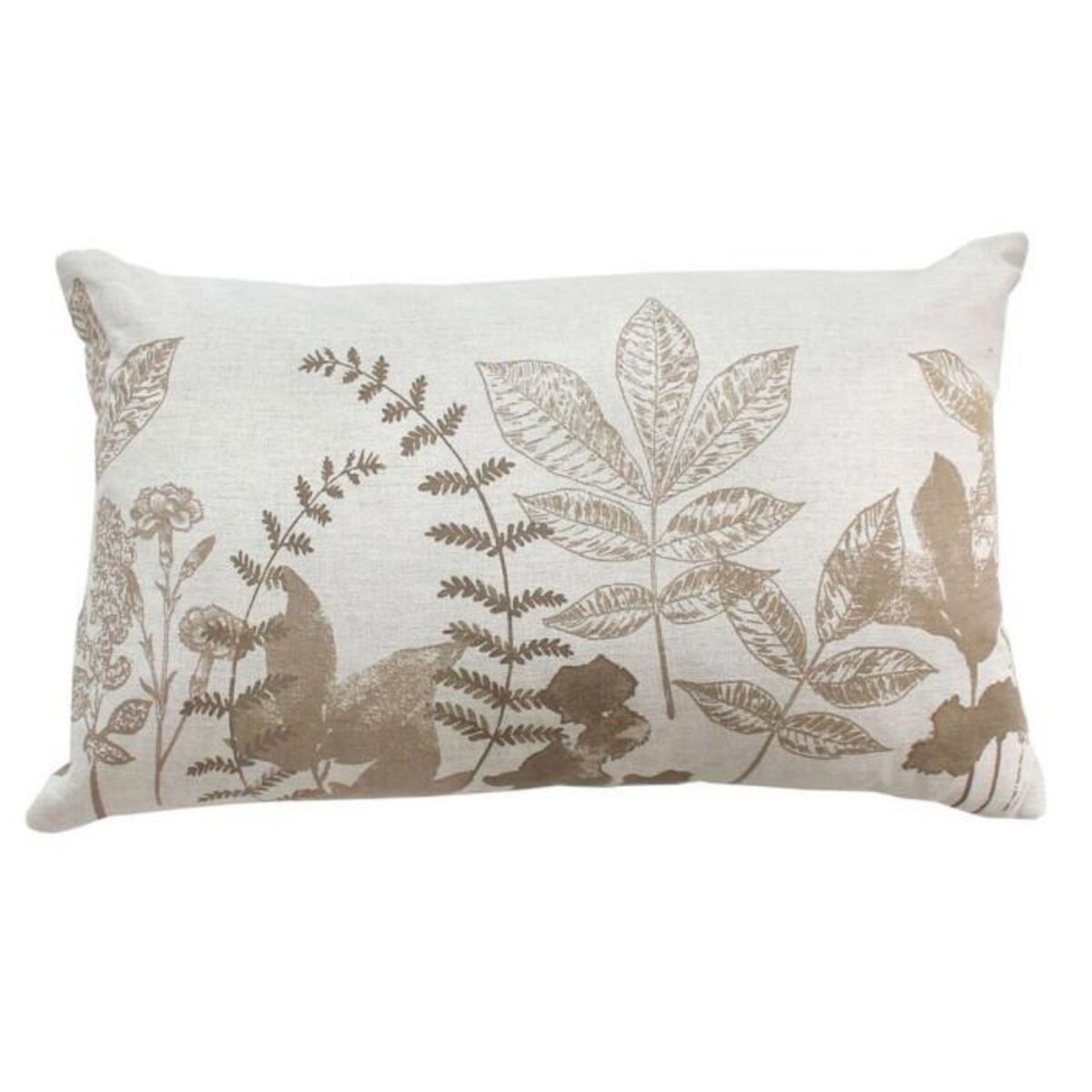 Paris Prix Coussin Déco à Motifs  Natura  30x50cm Écru