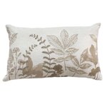 Paris Prix Coussin Déco à Motifs  Natura  30x50cm Écru