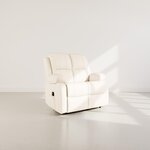 BEST MOBILIER Armand - canapé 2 places relax électrique en simili. Coloris disponibles : Gris, Beige, Noir