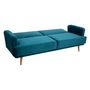 Voir la diapositive 3 : ATMOSPHERA Canapé convertible lit Jack - 3 Places - Bleu canard
