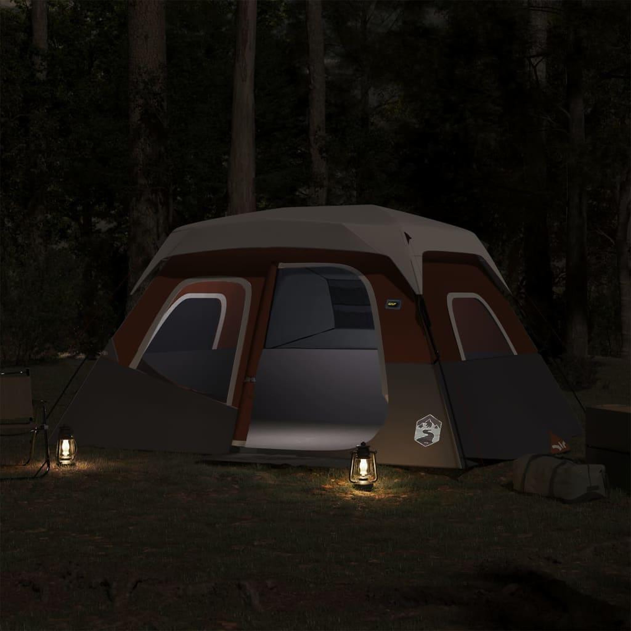 Voir la diapositive 3 : VIDAXL Tente familiale avec LED 6 personnes a degagement rapide