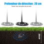 Voir la diapositive 4 : OUTSUNNY Outsunny Détecteur de métaux électrique haute sensibilité écran LCD chasse aux trésors poignée ergonomique tige télescopique noir jaune