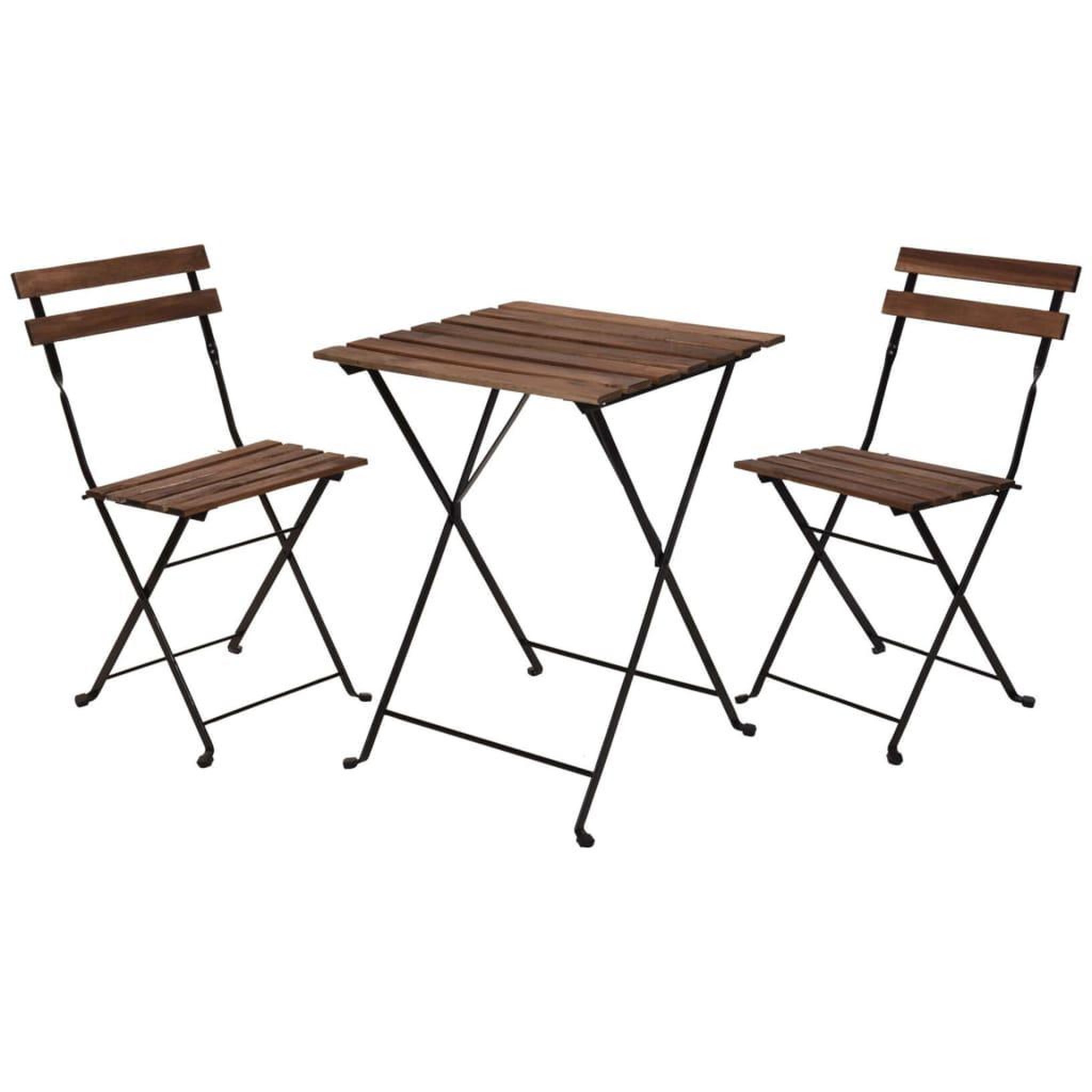 Voir la diapositive 2 : ProGarden ProGarden Ensemble de bistro 3 pcs Noir