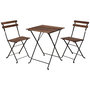 Voir la diapositive 2 : ProGarden ProGarden Ensemble de bistro 3 pcs Noir