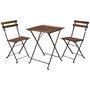 Voir la diapositive 2 : ProGarden ProGarden Ensemble de bistro 3 pcs Noir