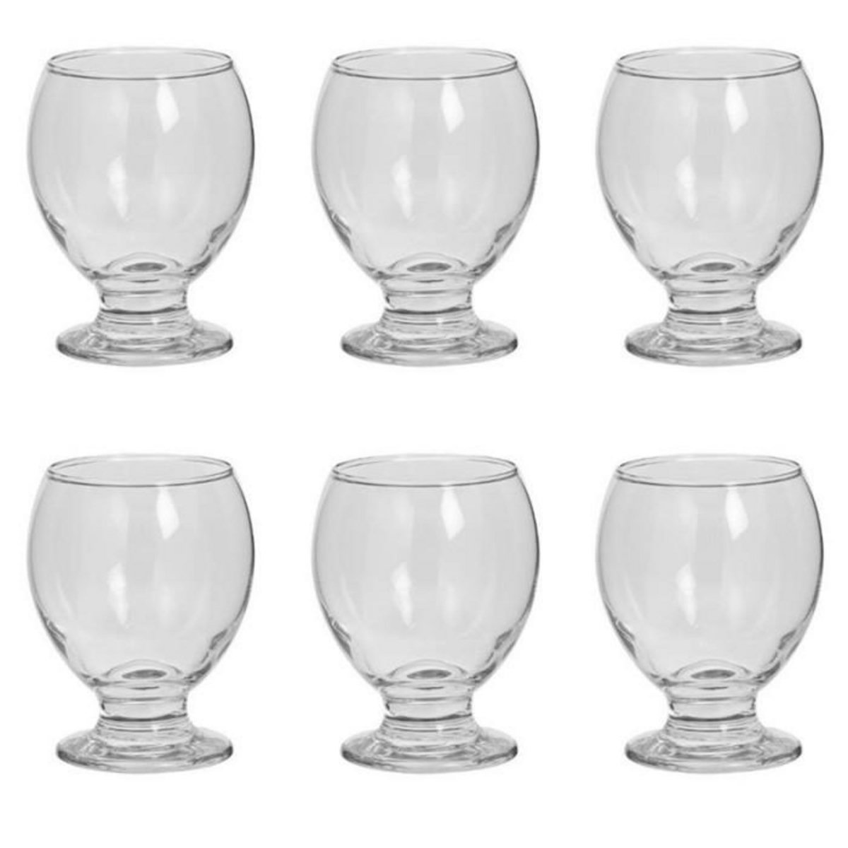 SECRET DE GOURMET Lot de 6 Verres à Vin  Enric  28cl Transparent