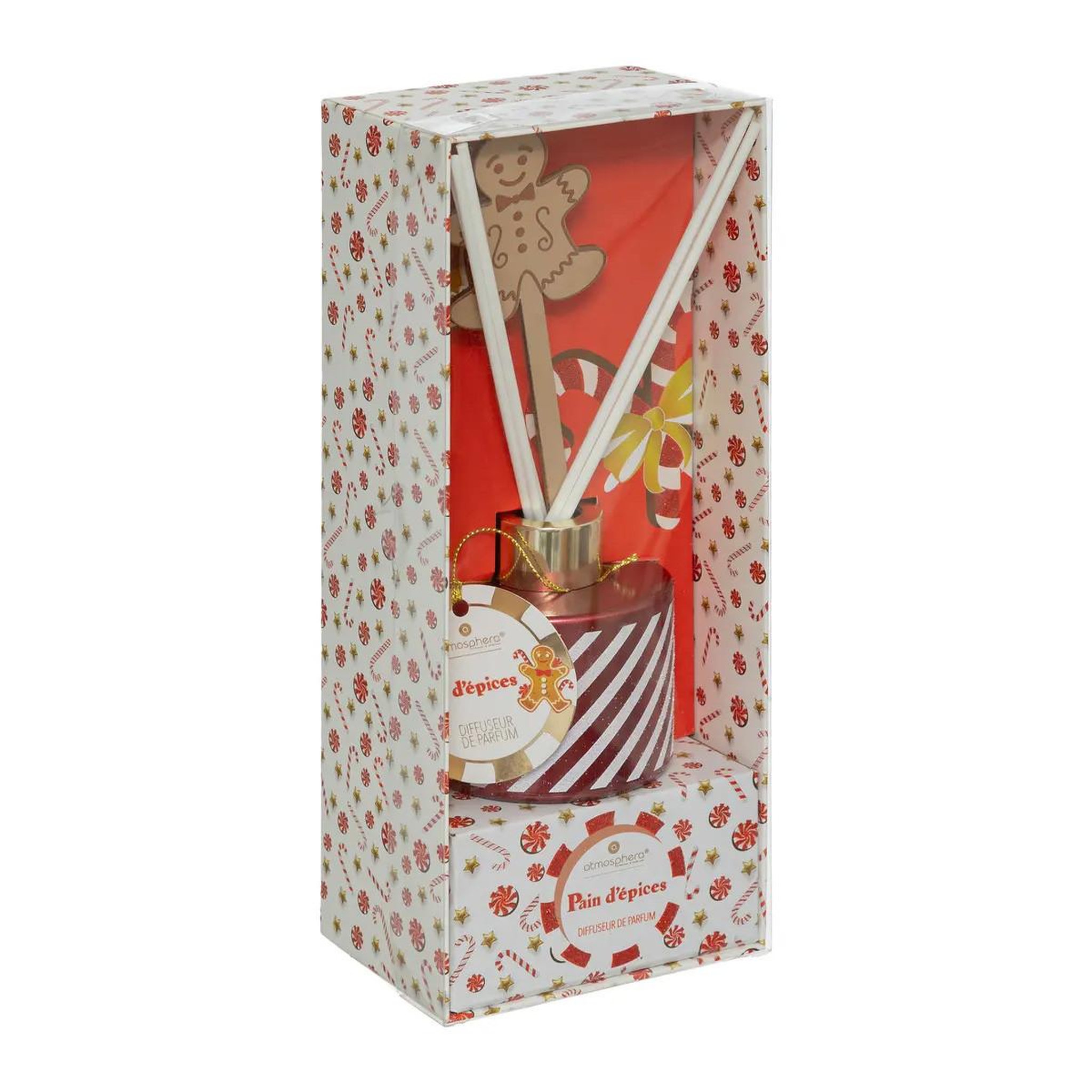 Voir la diapositive 5 : ATMOSPHERA Diffuseur de parfum  pain d'épice  100ml rouge