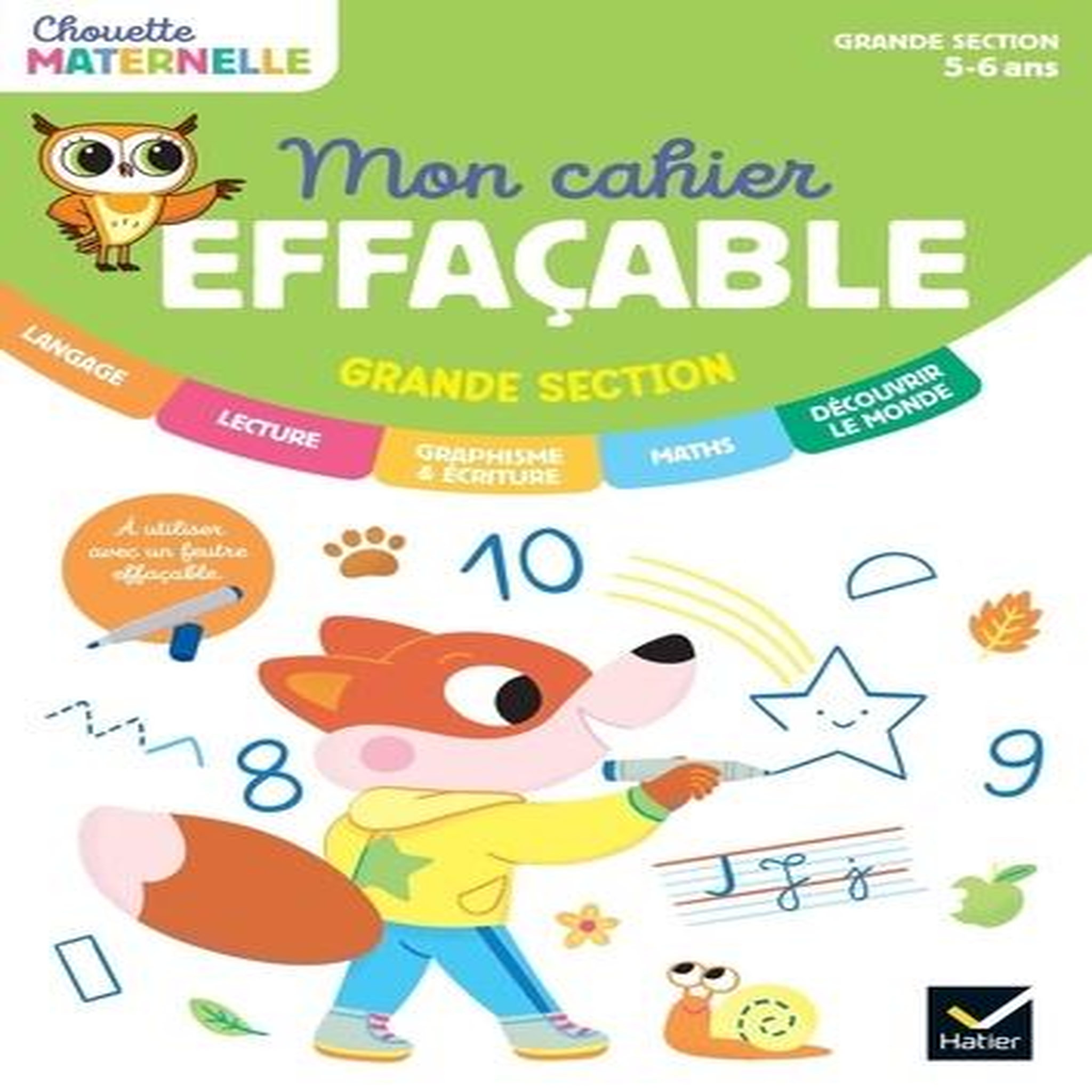 MON CAHIER EFFACABLE GRANDE SECTION, Cohen Albert