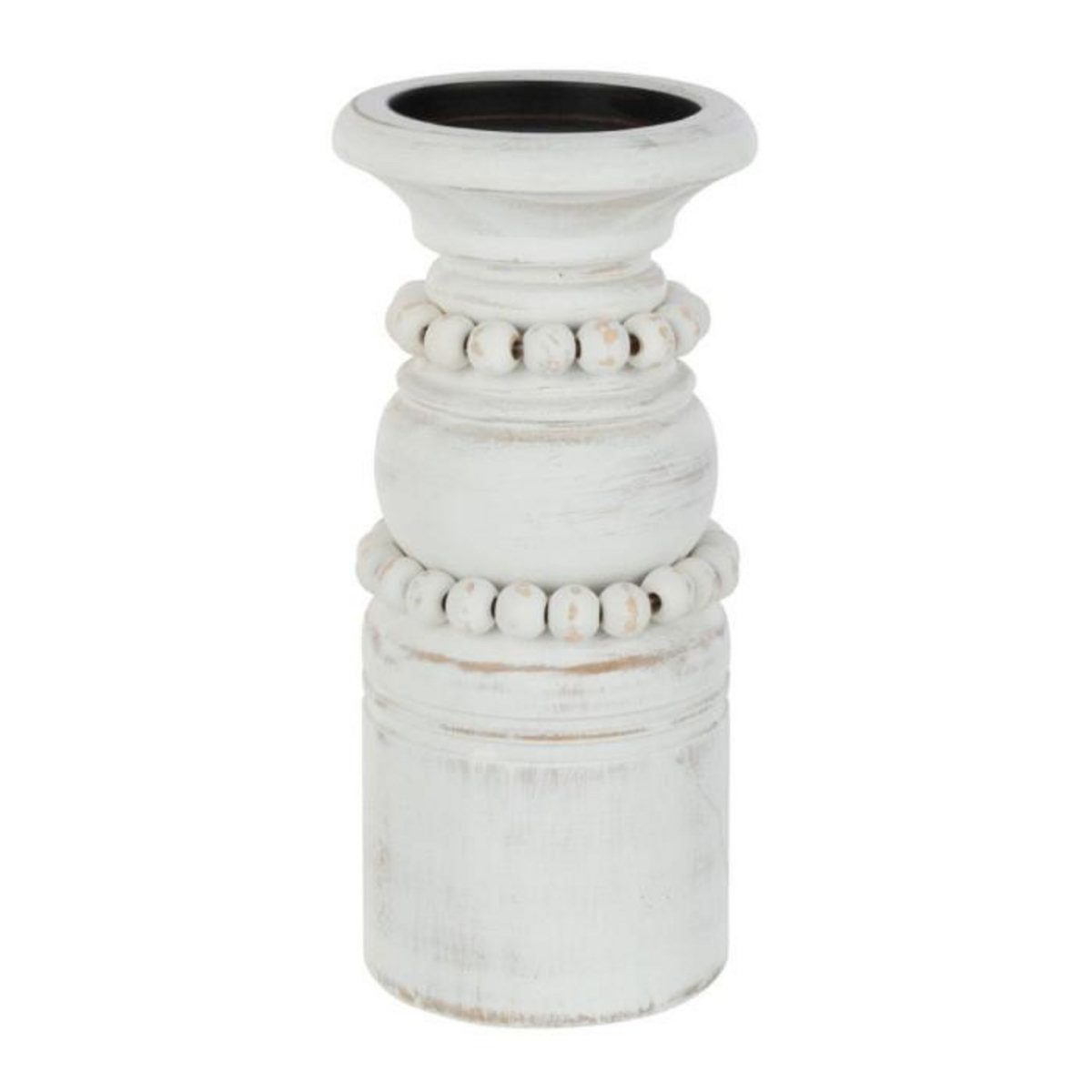 Paris Prix Bougeoir Déco en Pin  Pila  23cm Blanc