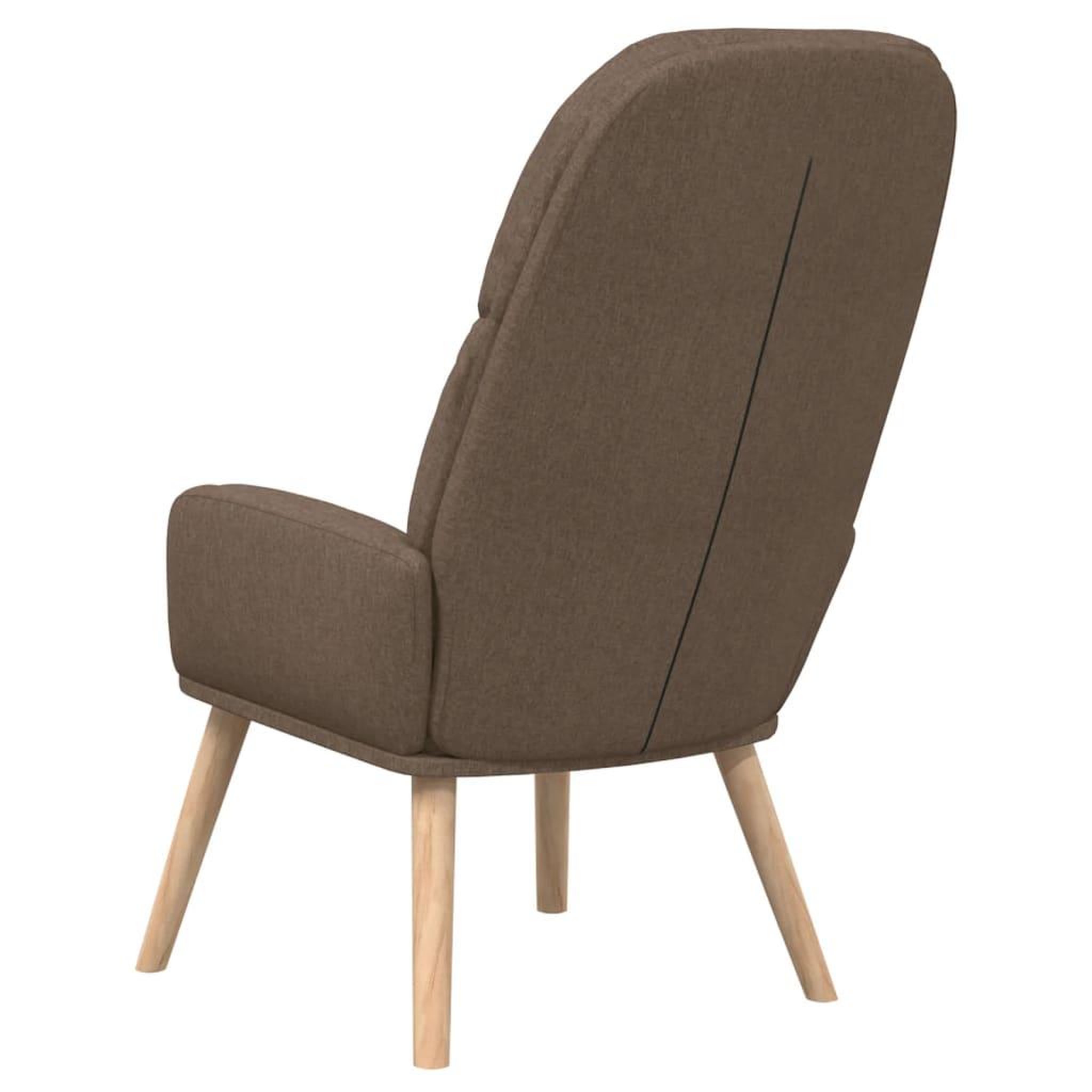 Voir la diapositive 5 : VIDAXL Chaise de relaxation Taupe Tissu
