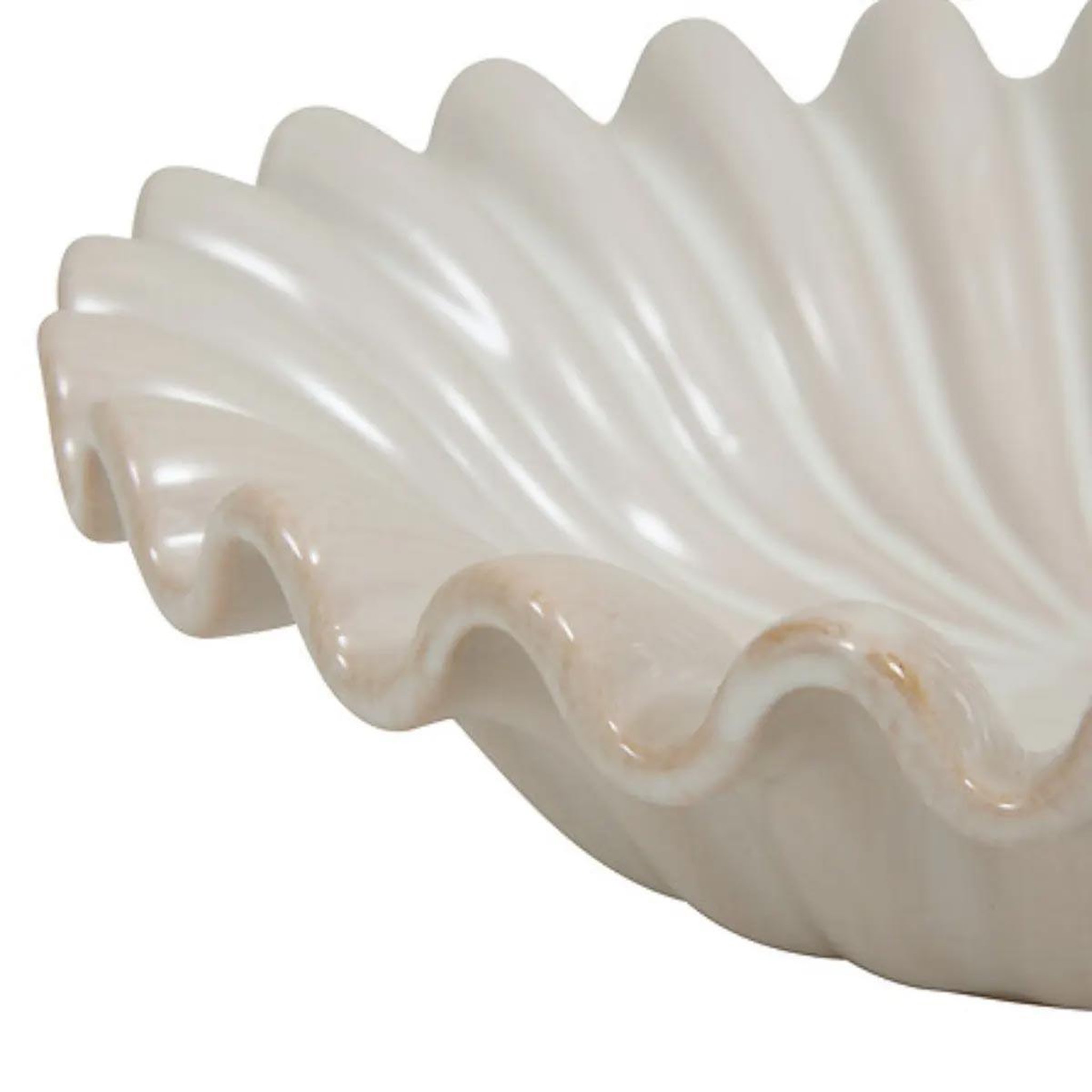 Voir la diapositive 2 : ATMOSPHERA Coupe vide-poche en céramique  sien  25cm blanc