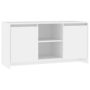 Voir la diapositive 2 : VIDAXL Meuble TV Blanc 102x37,5x52,5 cm Bois d'ingenierie