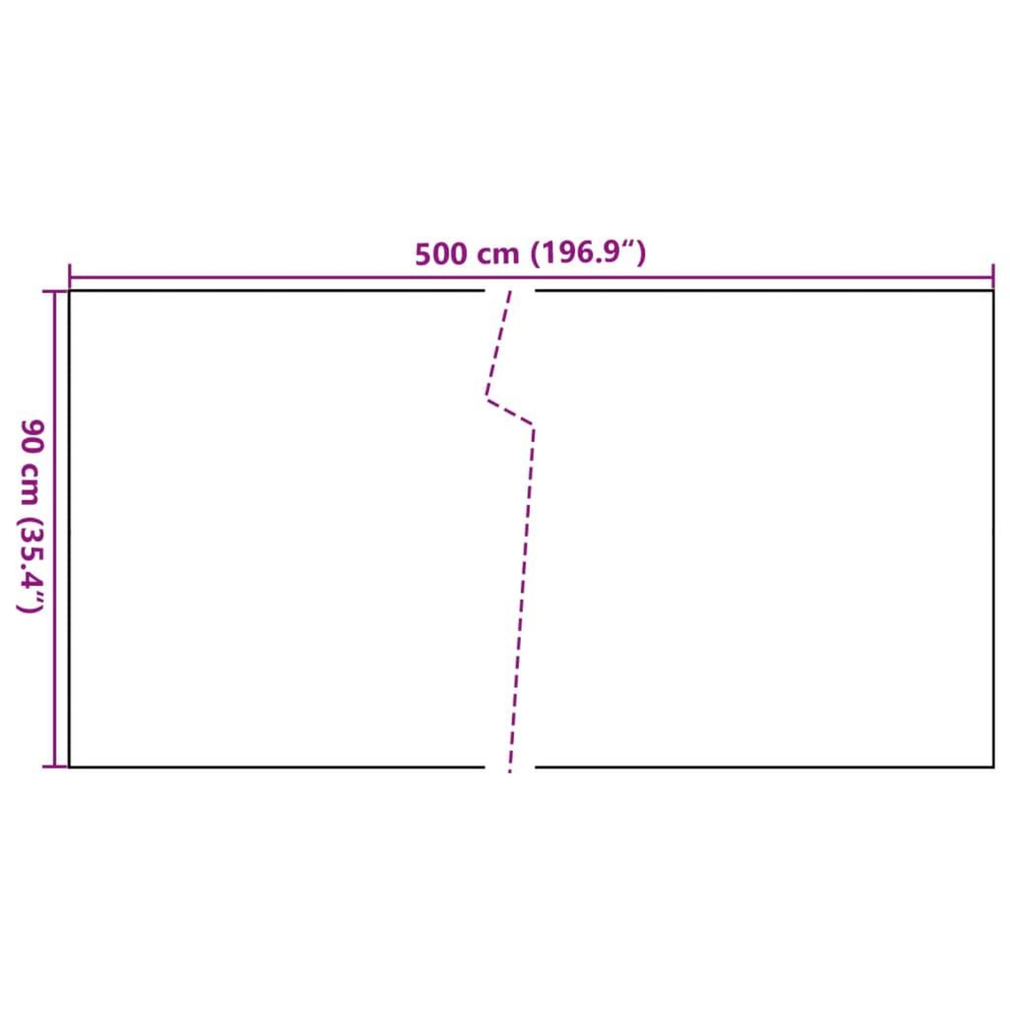 Voir la diapositive 6 : VIDAXL Paravent de balcon brun et noir 500x90 cm resine tressee