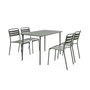 Voir la diapositive 4 : SWEEEK Table de jardin métal 4 places, Amelia L 120 x 70 x 72,5cm