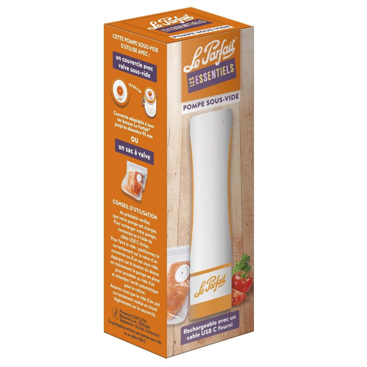 Le parfait Pompe à main sous vide 0.6bar - 44023B1