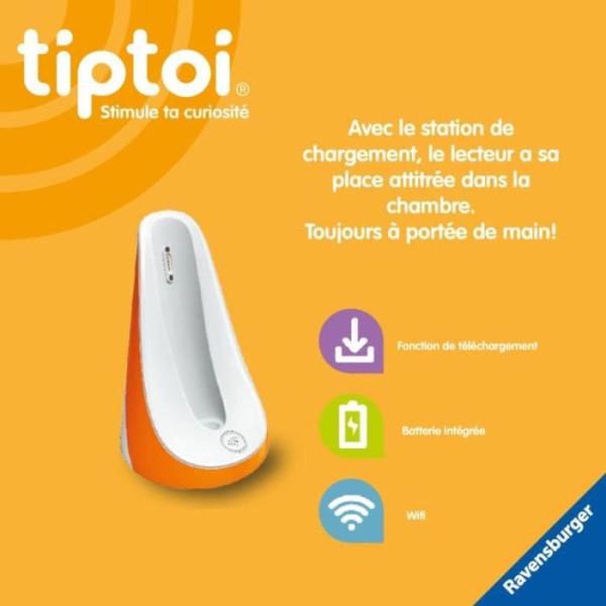 Voir la diapositive 2 : RAVENSBURGER Tiptoi station de chargement, 00179, a partir de 3 ans, ravensburger