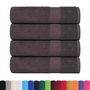 Voir la diapositive 2 : VIDAXL Serviettes de bain 4 pcs anthracite 100x150 cm 100% coton