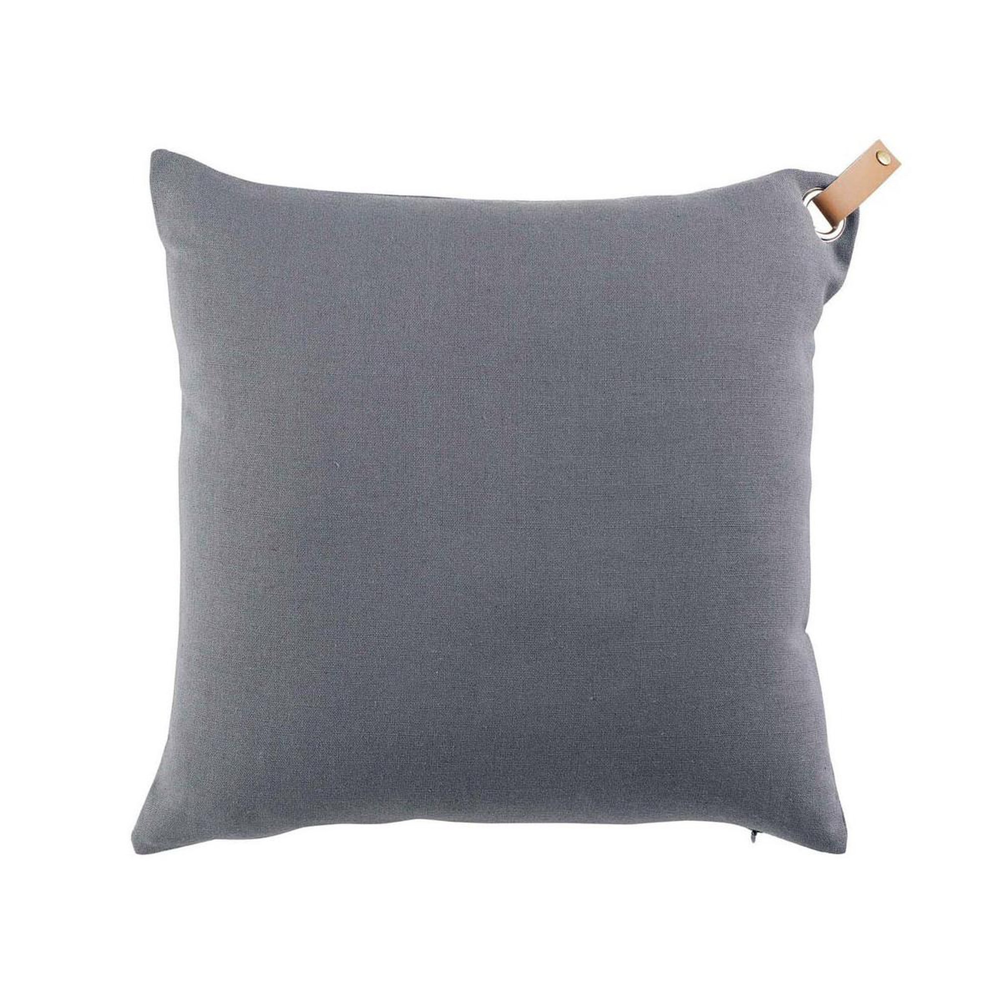 Douceur d'Intérieur Coussin effet lin  pearl  40x40cm anthracite