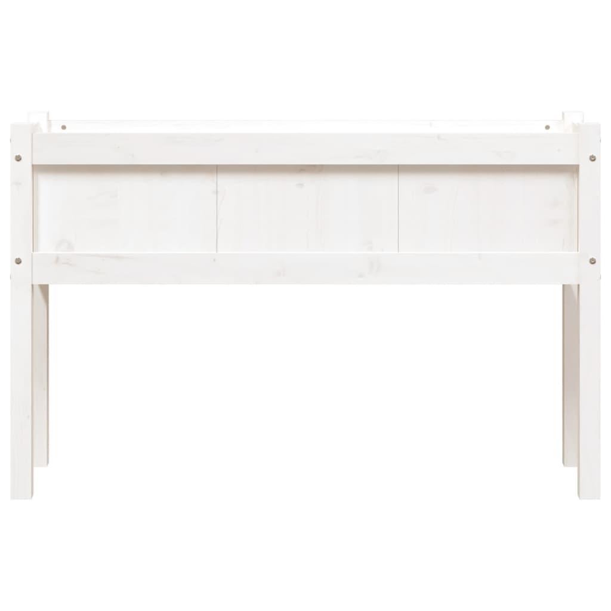 Voir la diapositive 5 : VIDAXL Jardinieres avec pieds blanc 110x31x70 cm bois de pin massif