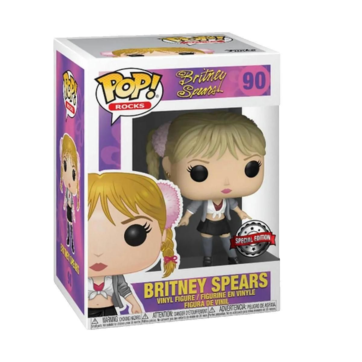Funko Figurine Funko Pop funko Britney Spears gris 3,75 pouces avec T-shirt taille M