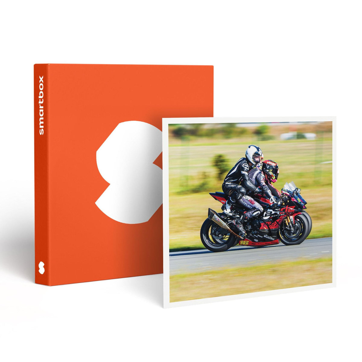 Smartbox Baptême passager en moto : 3 tours à l'arrière d'un pilote professionnel sur le circuit de Fontenay-le-Comte - Coffret Cadeau Sport & Aventure