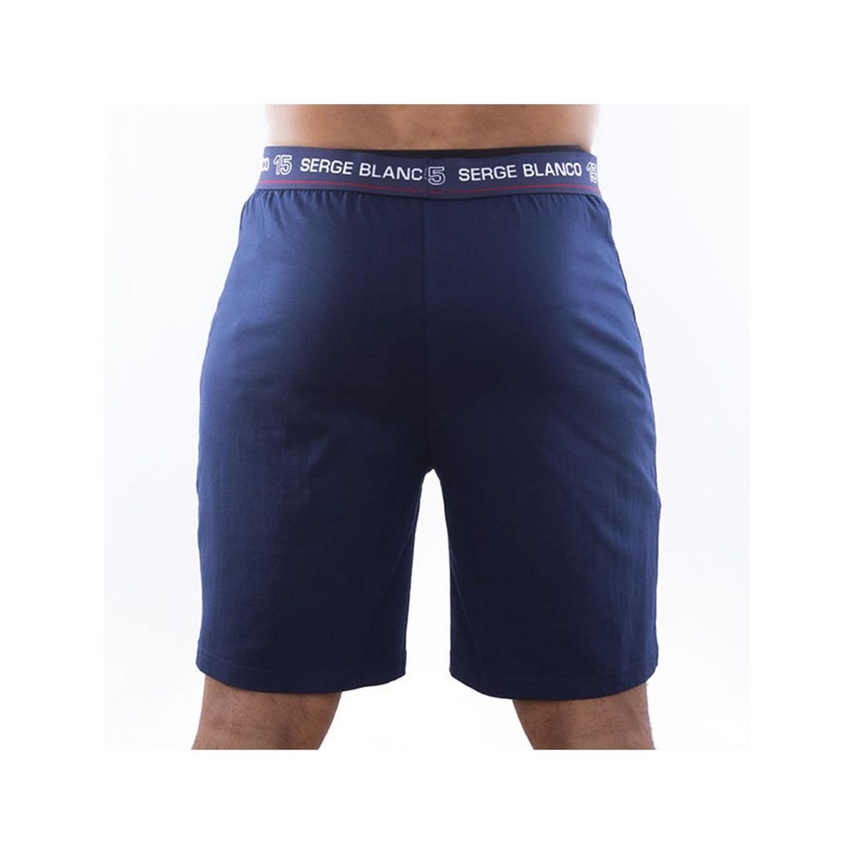 SERGE BLANCO Ensemble homme Pyjama court T-shirt col tunisien Vintage