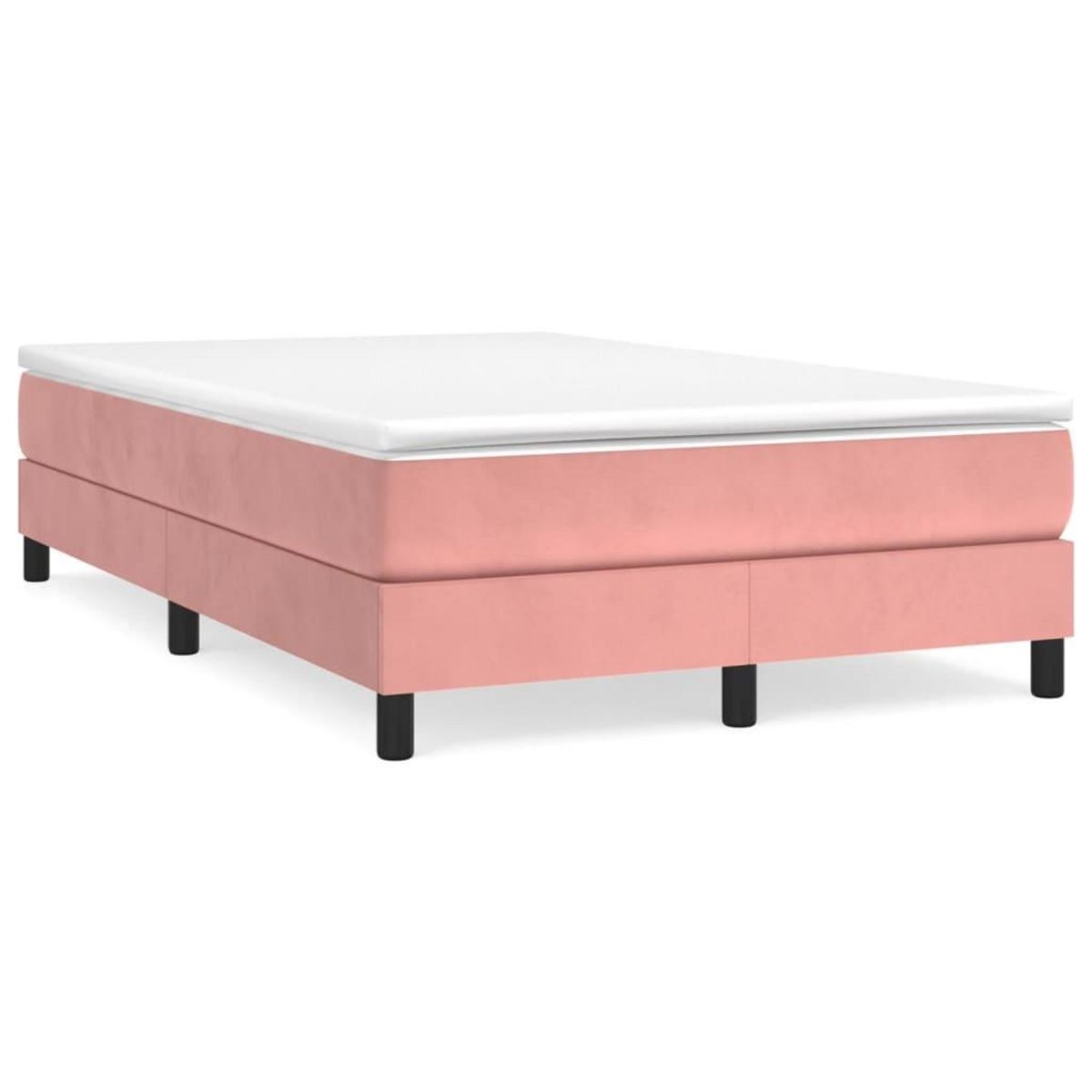 VIDAXL Cadre de lit sans matelas rose 120x200 cm velours