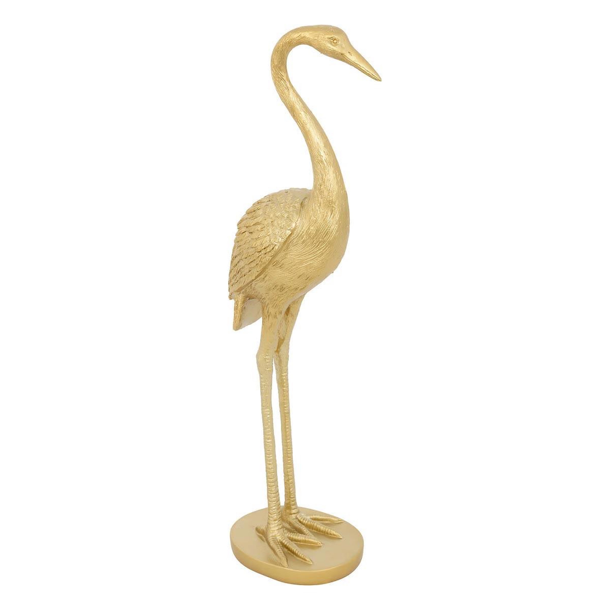 ATMOSPHERA Statuette déco héron  automne  41cm doré
