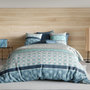 Voir la diapositive 4 : ATELIER DU COTON Parure housse de couette 3pcs 100% coton 57fils -zircon