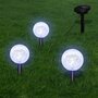 VIDAXL Lampes de jardin a LED 6pcs Ancrage a piquet et panneau solaire