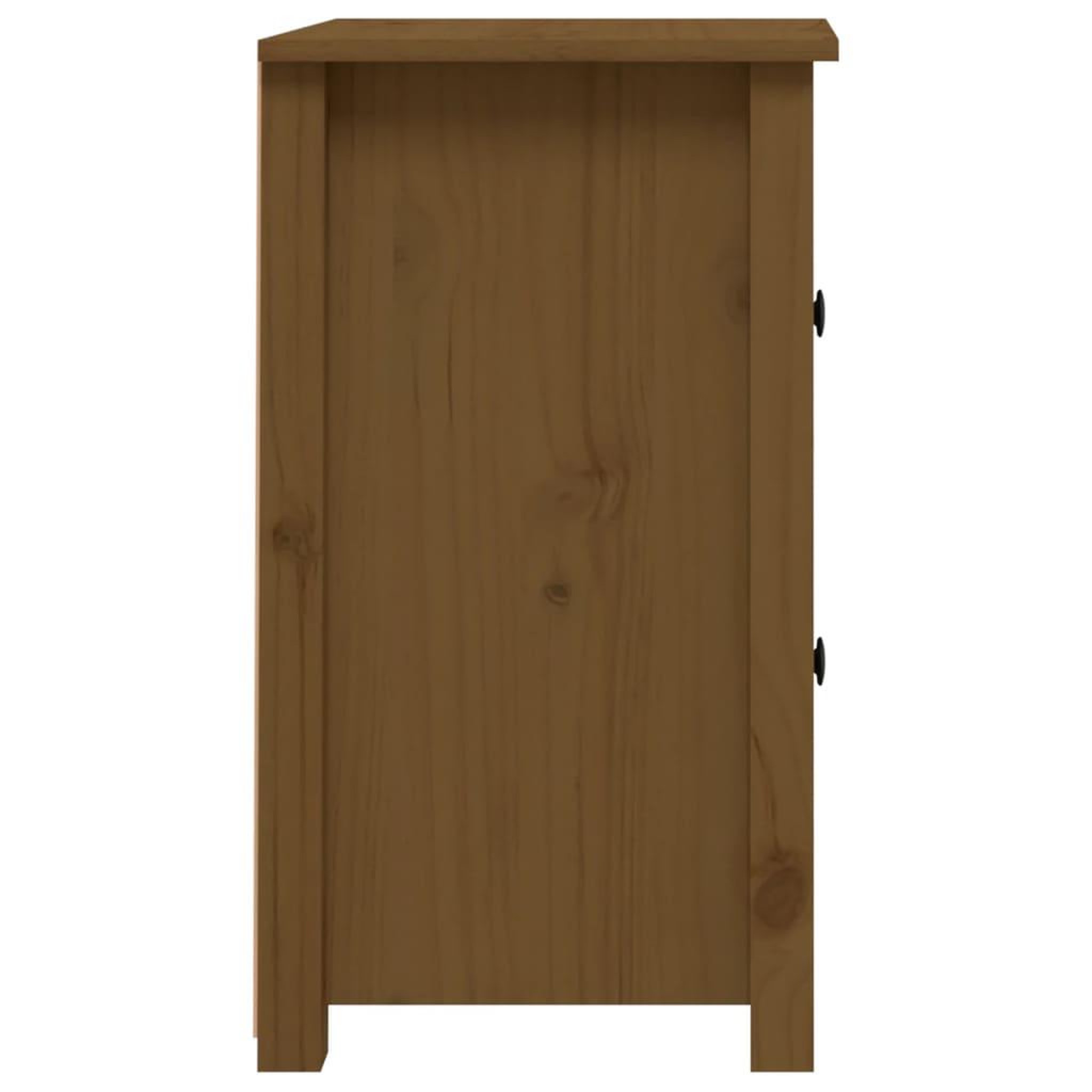 Voir la diapositive 5 : VIDAXL Table de chevet Marron miel 40x35x61,5 cm Bois de pin solide