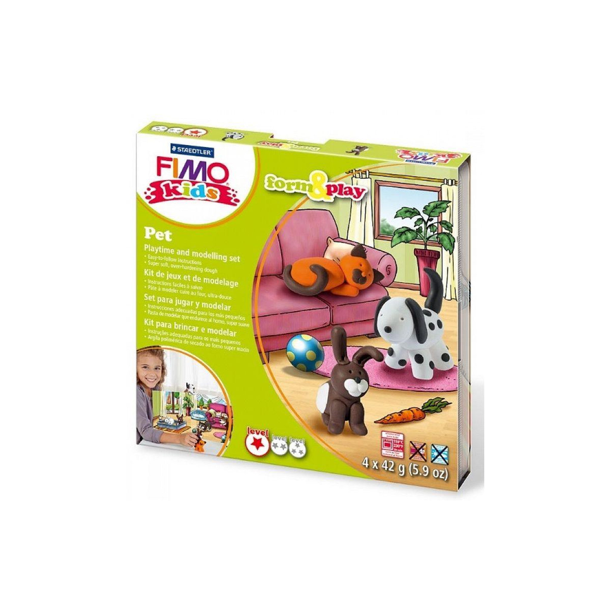 Fimo Kit  kids animaux familiers
