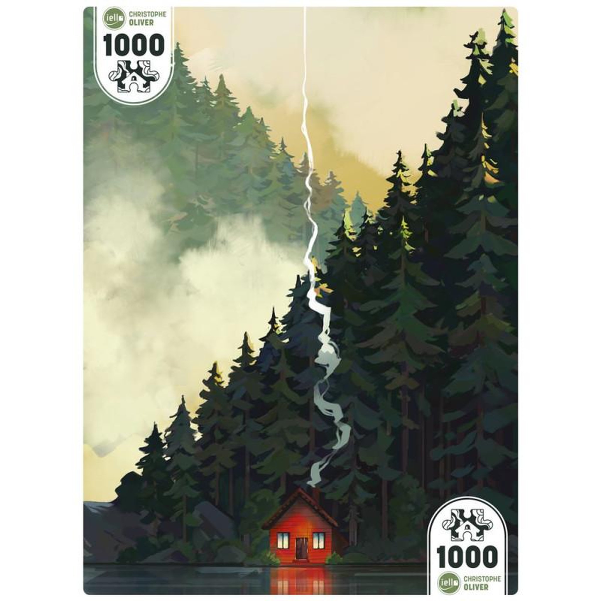 Iello Puzzle 1000 pièces Maison rouge Little Red House – Iello