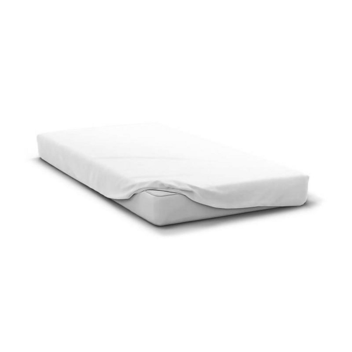 HOME LINGE PASSION Drap housse - HOME LINGE PASSION - HP71772 - 180 x 200 cm + 30 cm bonnet - Microfibre - 82 g - Blanc