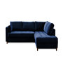Voir la diapositive 1 : LISA DESIGN Anna - canapé d'angle droit - 5 places - convertible - en velours