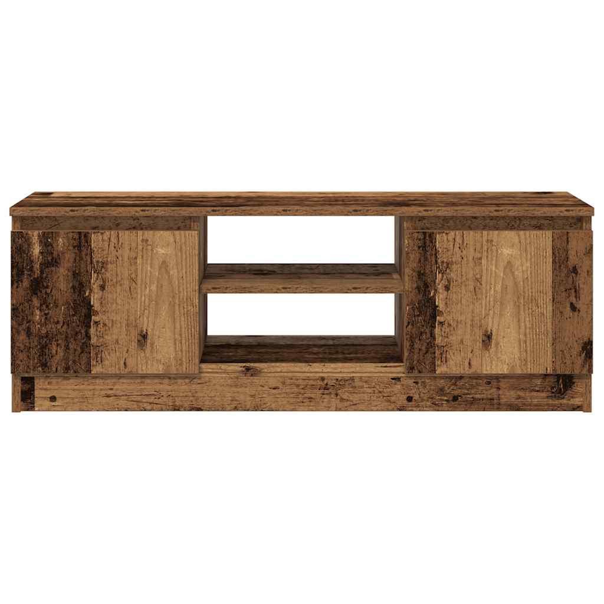 Voir la diapositive 4 : VIDAXL Meuble TV vieux bois 102x30x36 cm bois d'ingenierie