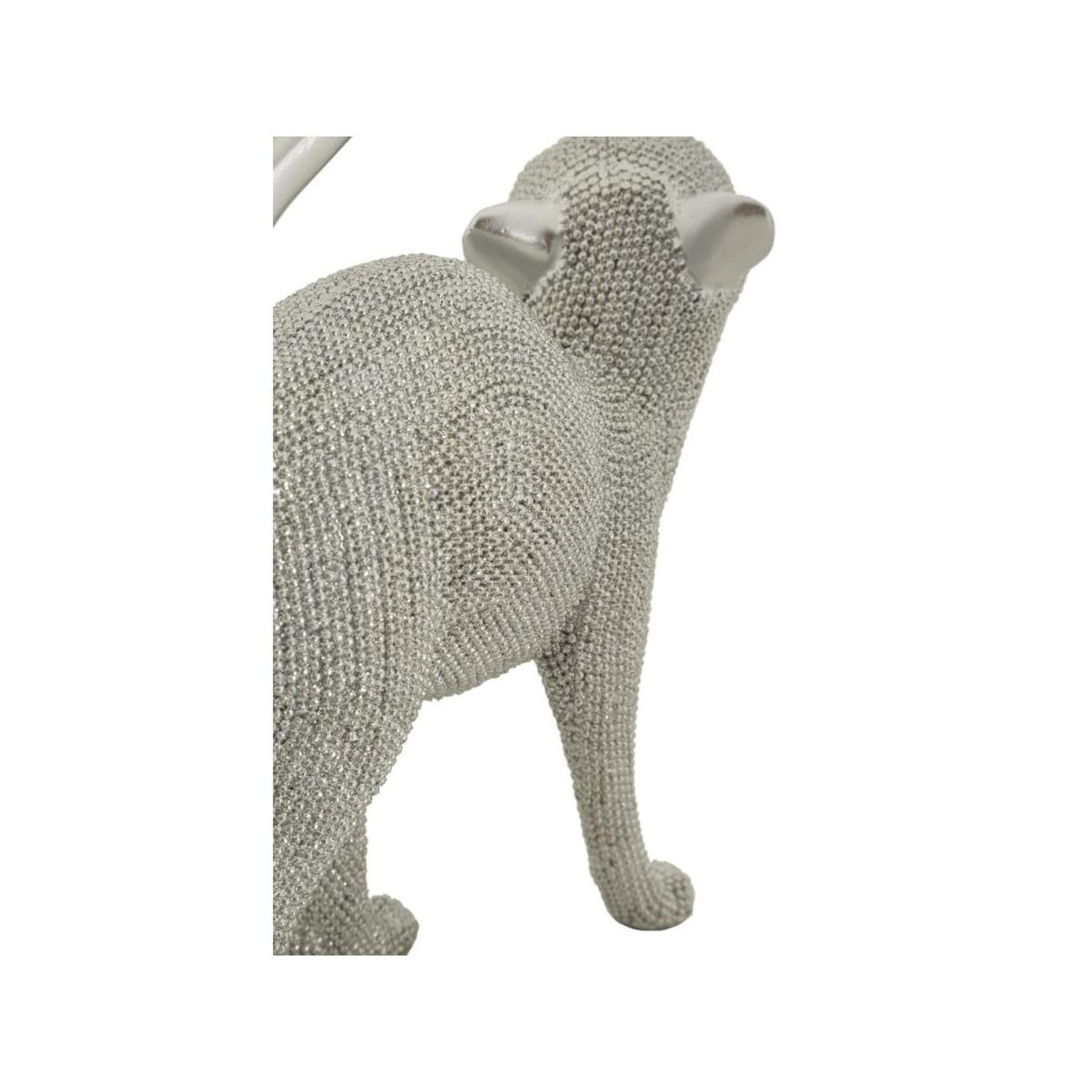 Voir la diapositive 3 : Paris Prix Statuette déco chat  sparky  26cm argent