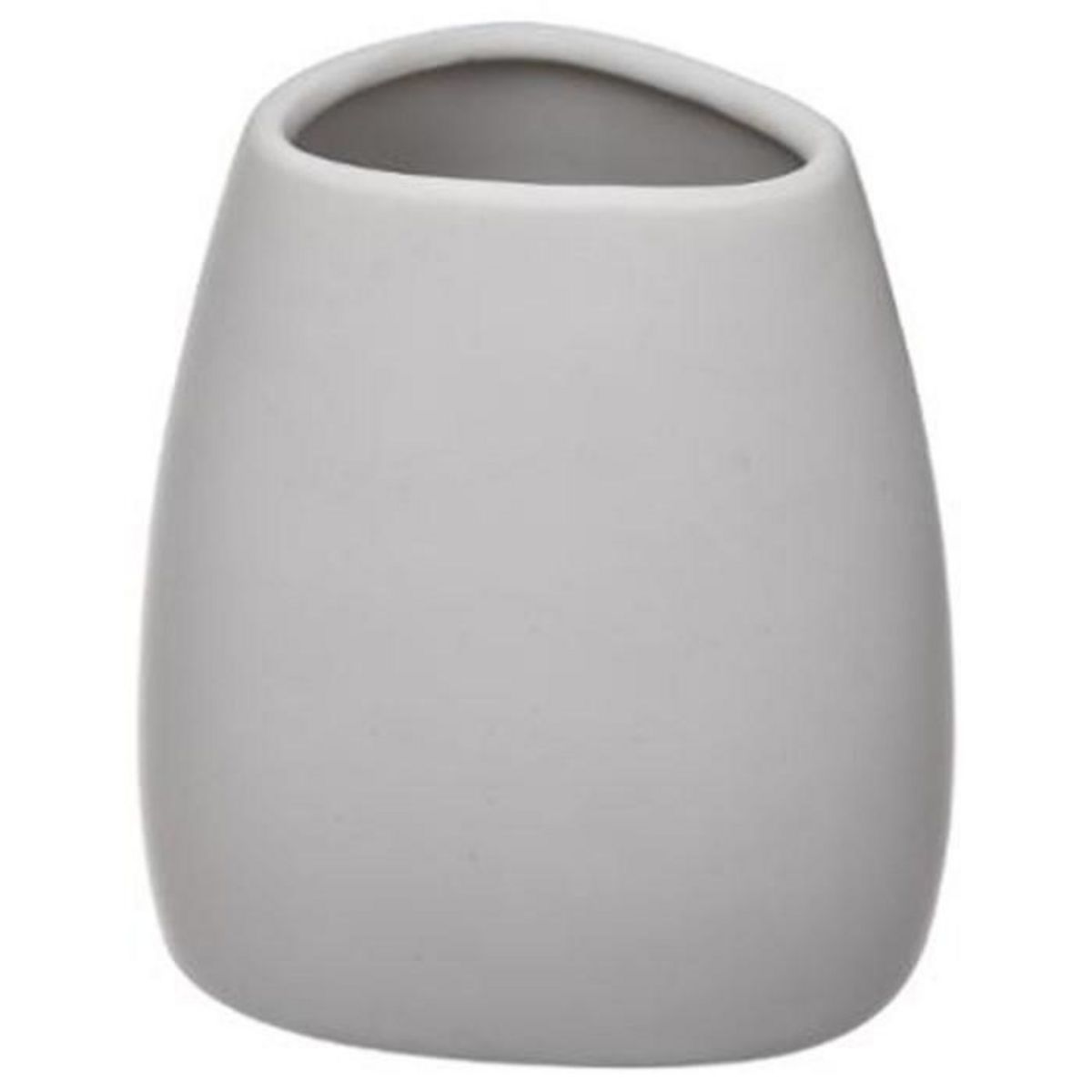 FIVE Gobelet Salle de Bain en Céramique  Silk  9cm Blanc