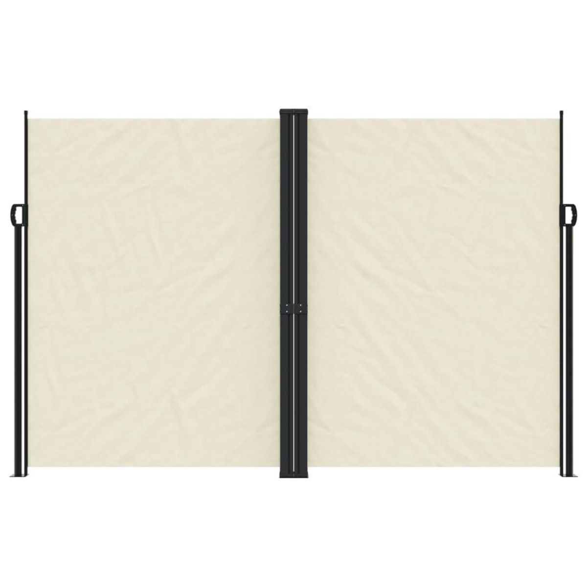 VIDAXL Auvent lateral retractable Creme 220x1200 cm