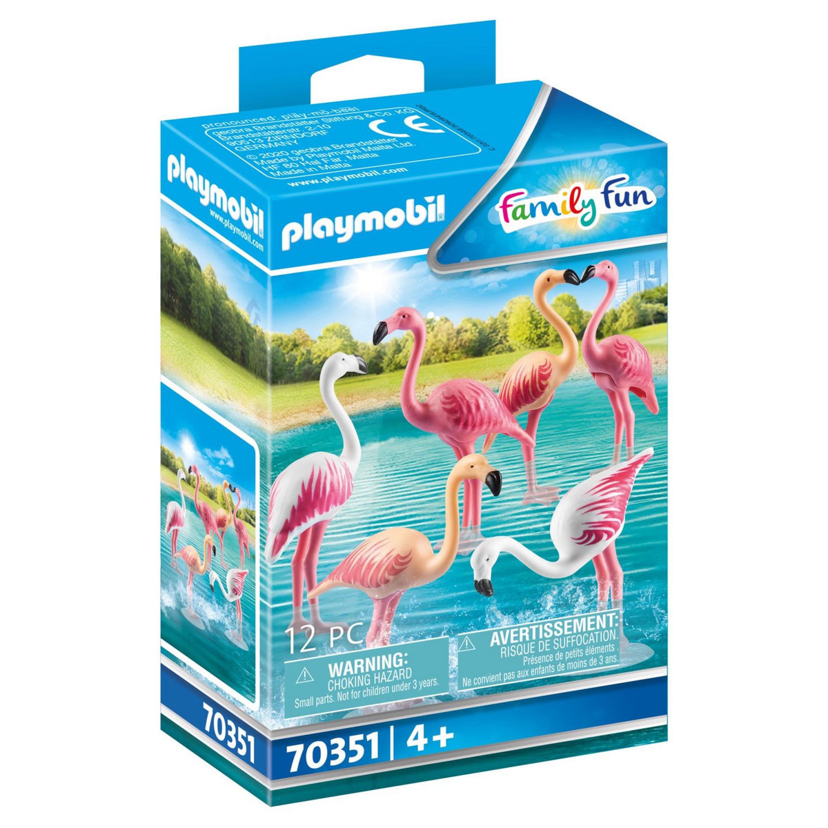 PLAYMOBIL 70351 - Family Fun - Groupe de flamants roses