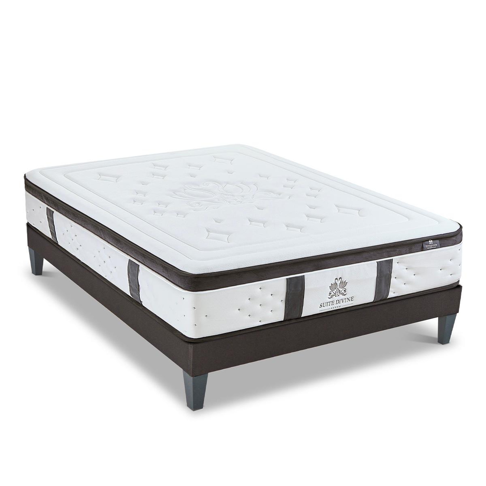 Voir la diapositive 3 : SUITE ETOILEE Suite etoilee | ensemble suite divine | matelas mémoire de forme + sommier bois