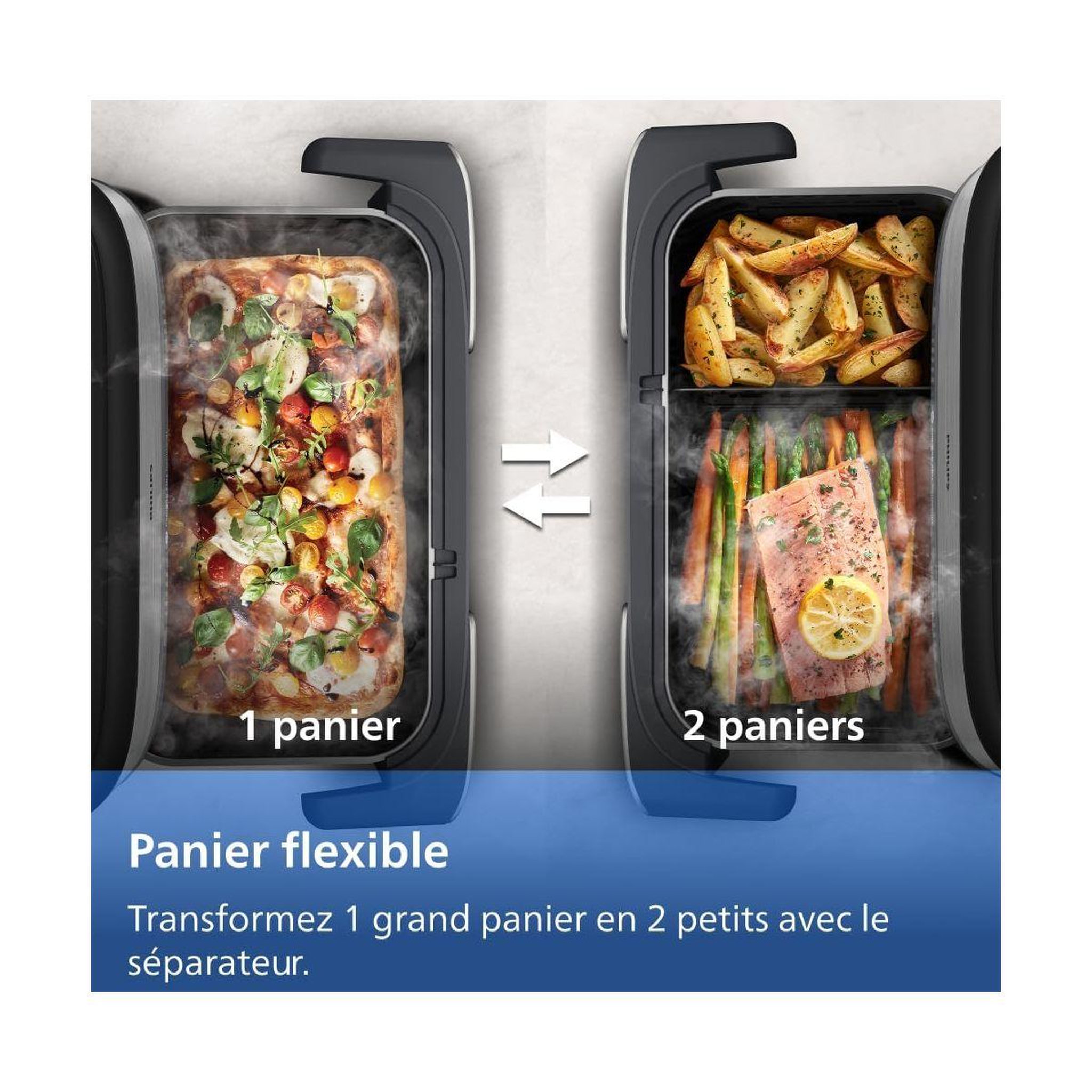 Voir la diapositive 3 : Philips Airfryer NA565/02 Airfryer Flex vapeur NA565/02