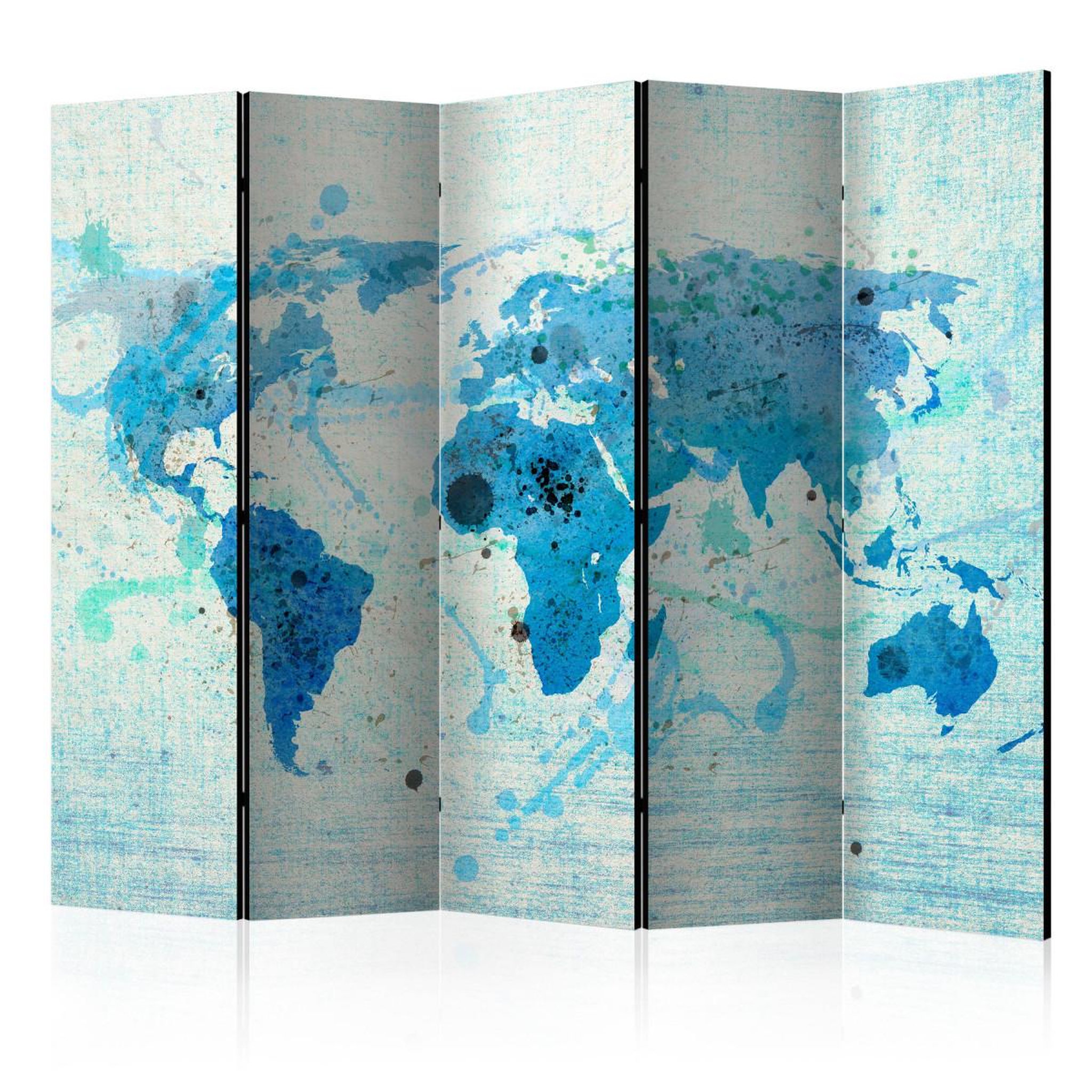 Paris Prix Paravent 5 volets  cruising & sailing the world map  172x225cm
