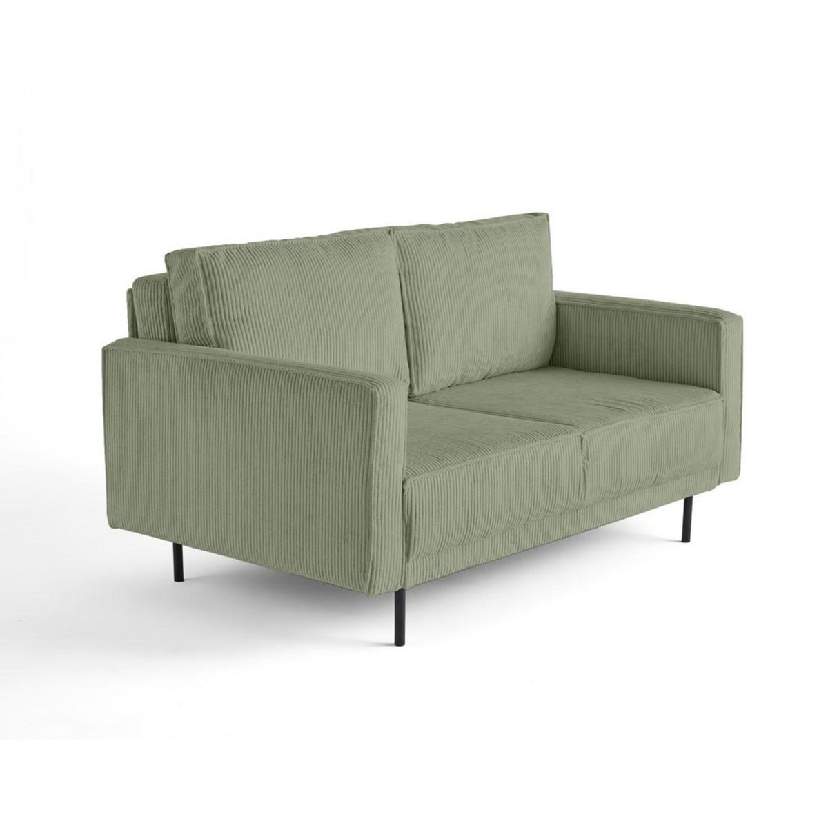 LISA DESIGN Charlie - canapé droit 2 places - en velours côtelé