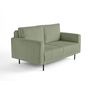 Voir la diapositive 2 : LISA DESIGN Charlie - canapé droit 2 places - en velours côtelé
