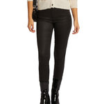 MORGAN Pantalon Slim Noir Femme Morgan PFRASHI. Coloris disponibles : Noir